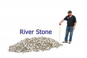 1 yard riverstone pile