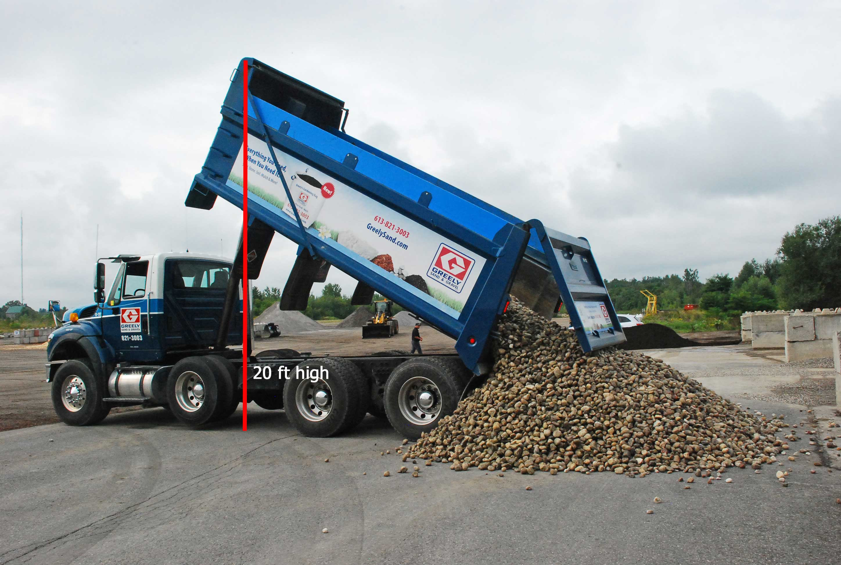 how much does a dump truck load of gravel cost ontario