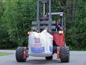 Moffett delivery of cubic yard bag