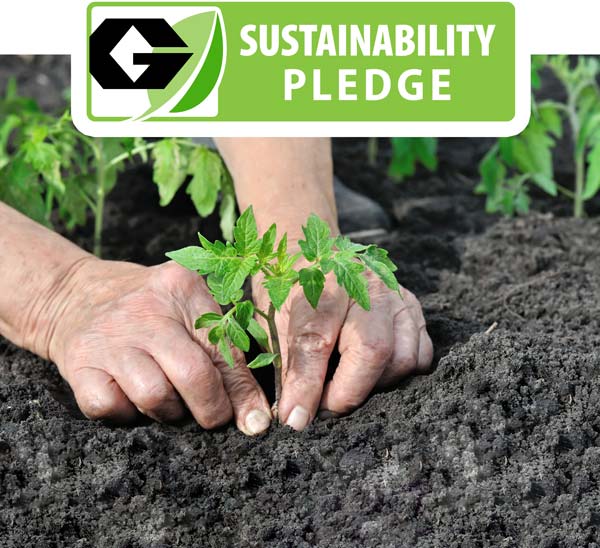 Logo of Greely's sustainability pledge