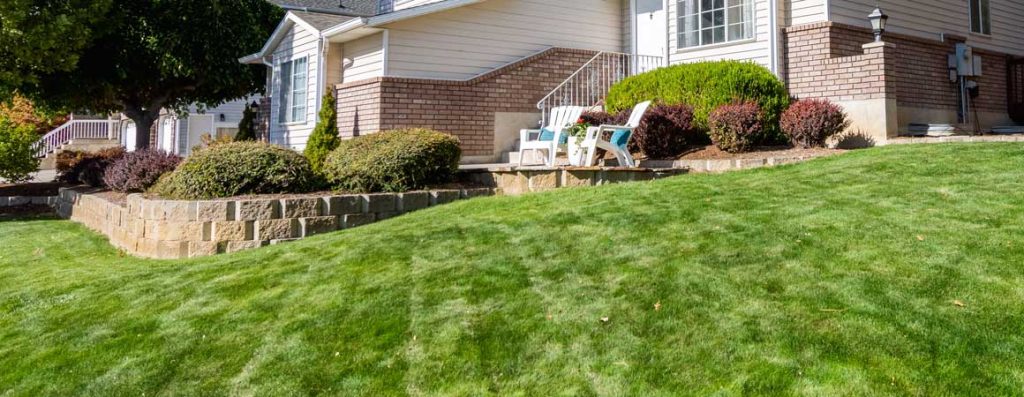 A properly graded lawn slopes gently away from your home to allow rainwater, ground water, and melting snow or ice to drain away from your foundation.