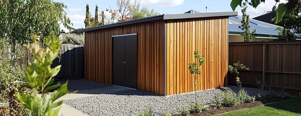 Shed built on gravel